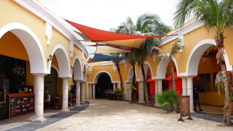 Shops in the port village