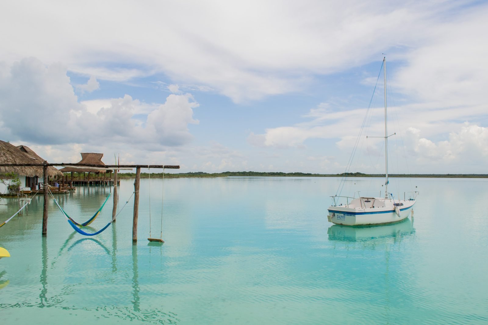 Bacalar Lagoon's shades of blue