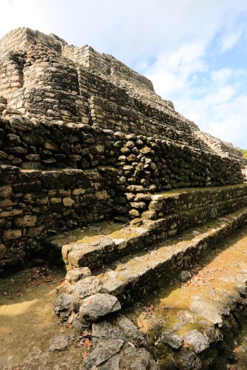 Stone stairs at Chacchoben
