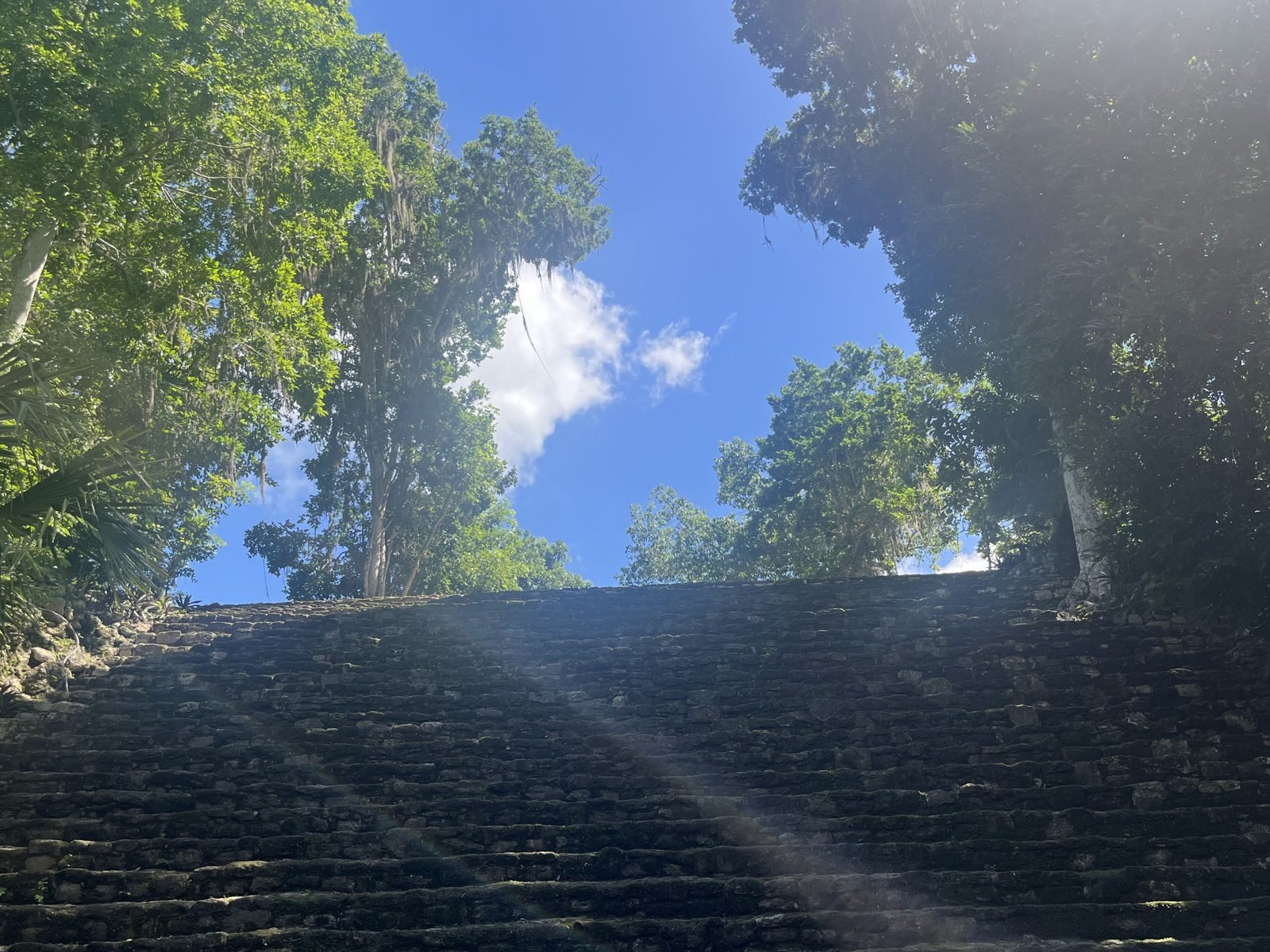Morning light on a Chacchoben temple