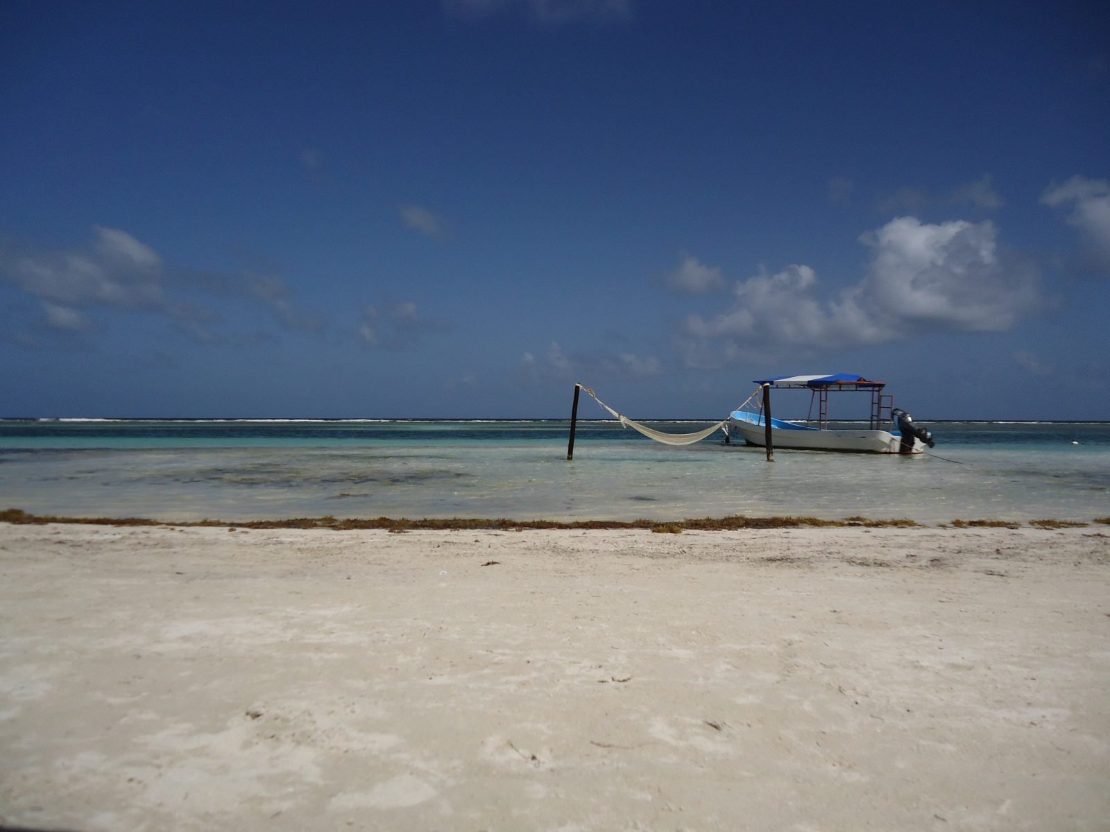 Hammocks on the beach in Mahahual