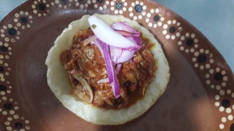 Cochinita pibil, the Yucatán's famous slow-roasted pork