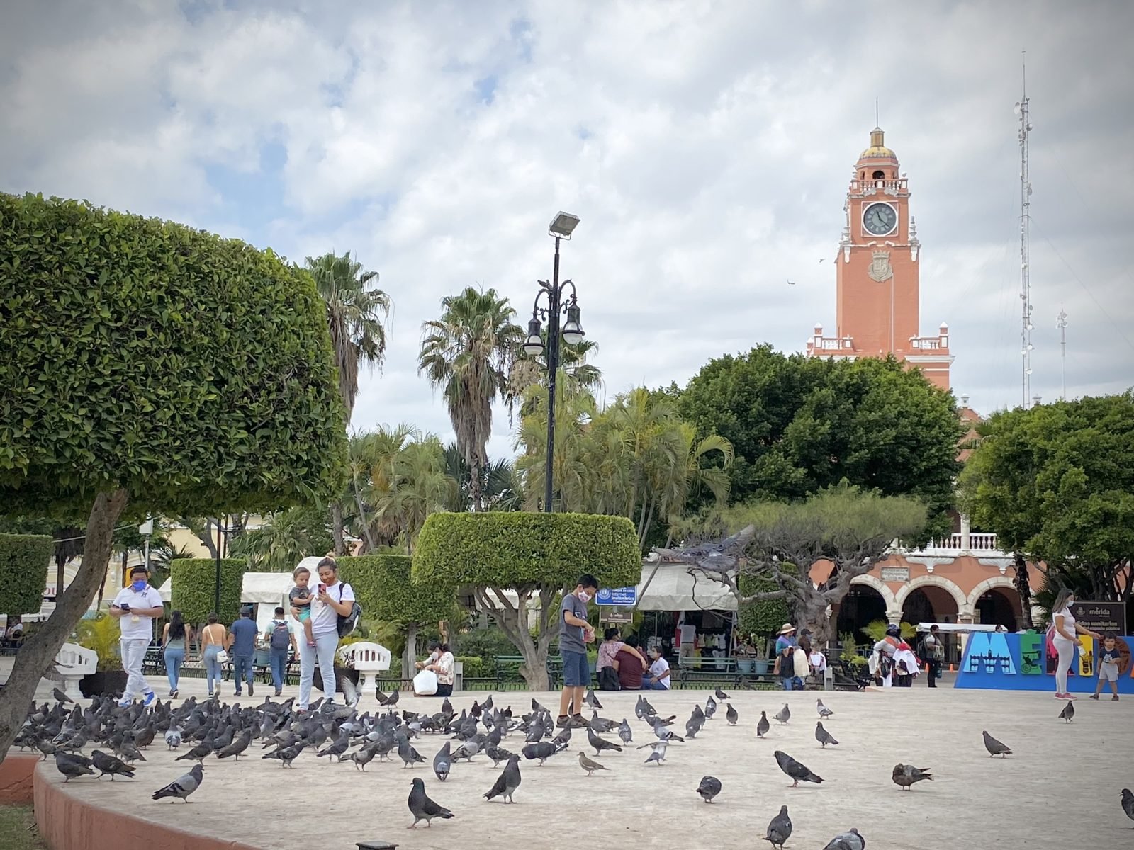 The Plaza Grande in Mérida