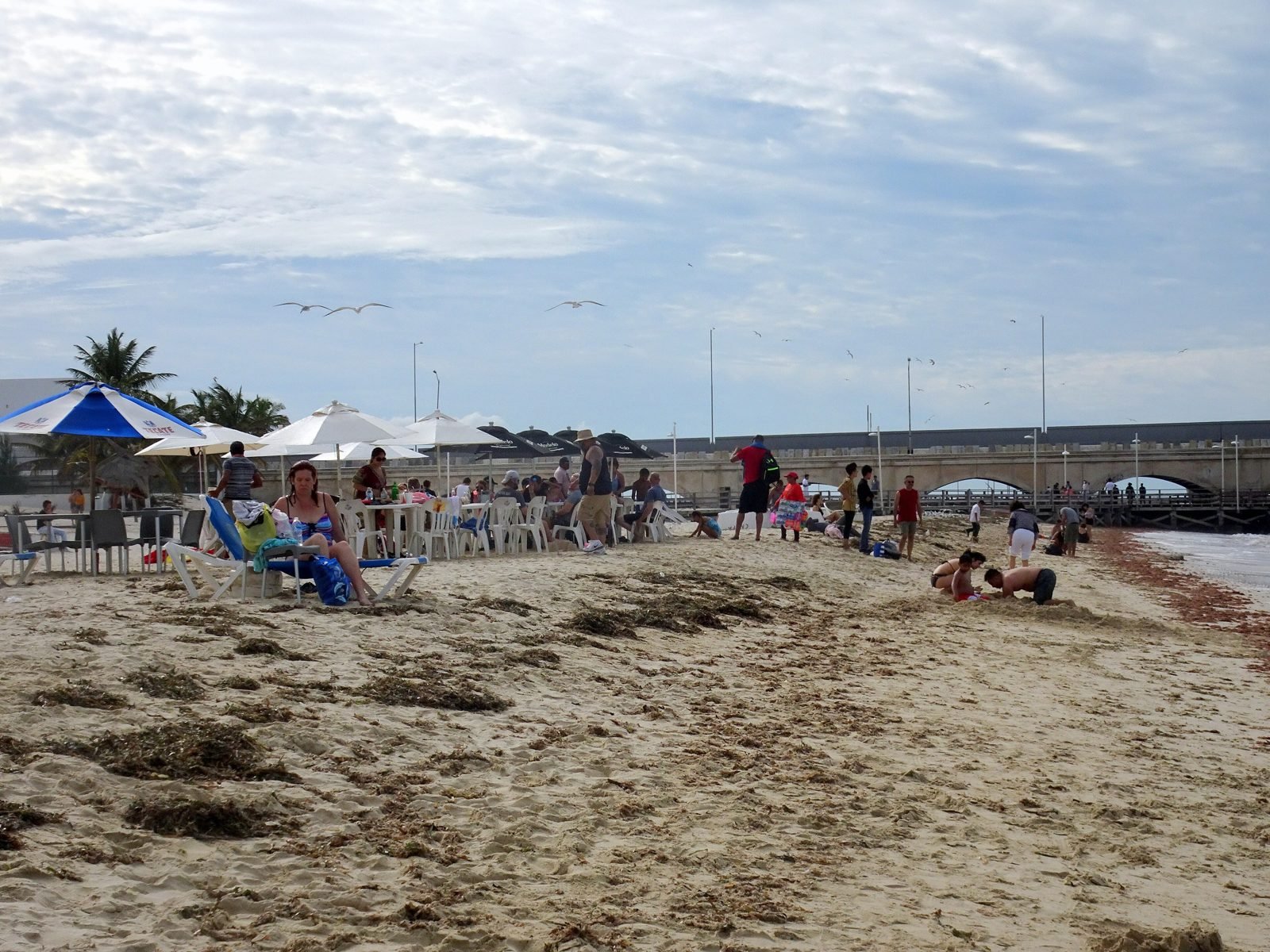 The beach in Progreso